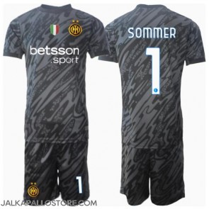 Inter Milan Yann Sommer #1 Maalivahti Kolmaspaita Lapsille 2024-25 Lyhythihainen (+ shortsit)